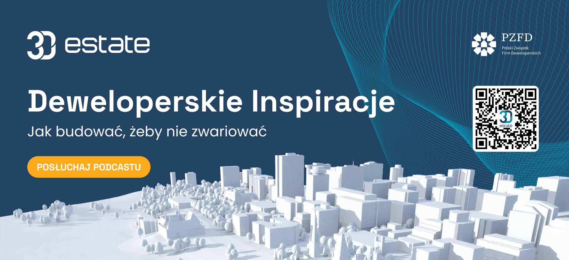Deweloperskie Inspiracje - Banner promocyjny podcastu 3D Estate